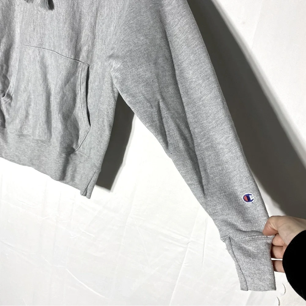 Vintage Champion Reverse Weave Grey Pullover Hoodie S - Picture 8 of 15